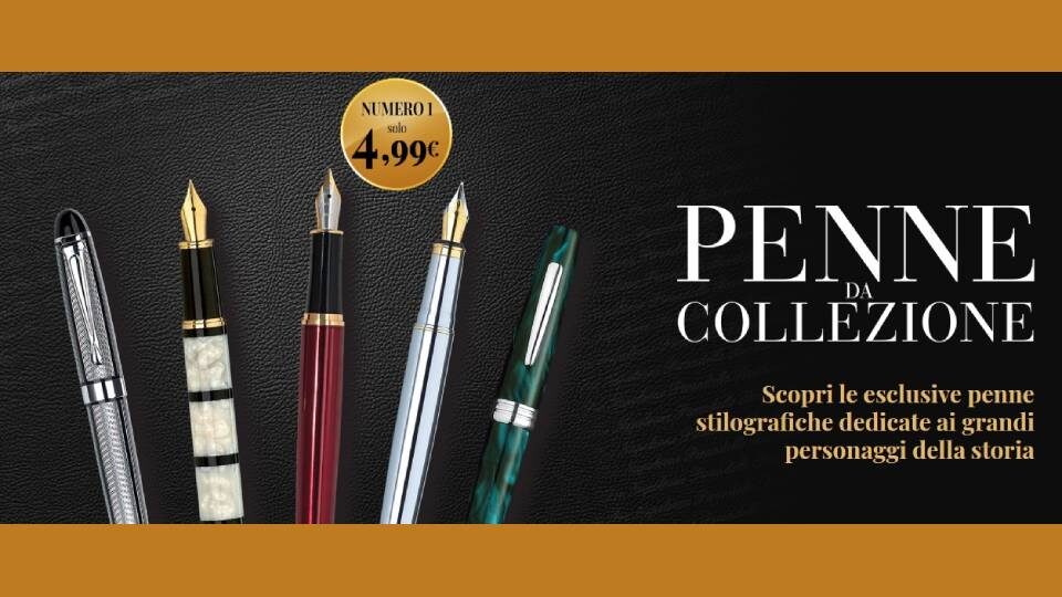 penne da collezione collana in edicola